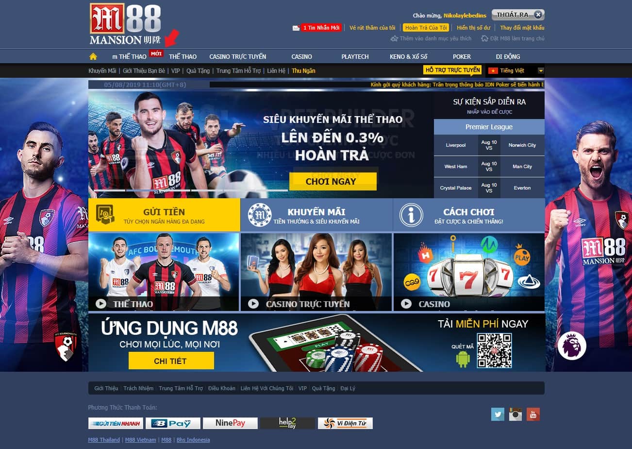 Hướng dẫn nhà cái M88