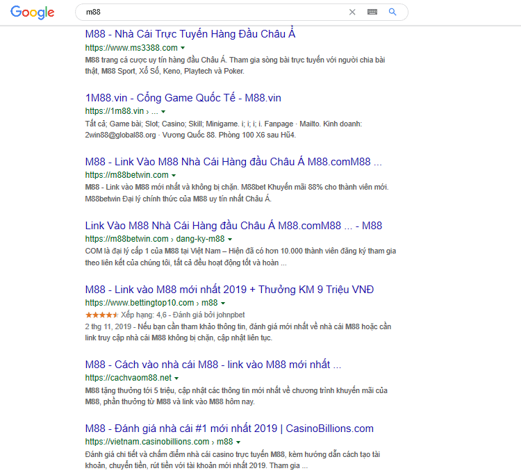 Nhà cái M88 Việt Nam