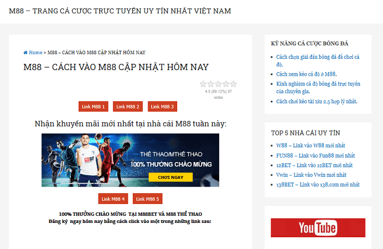 Nhà cái M88 Việt Nam